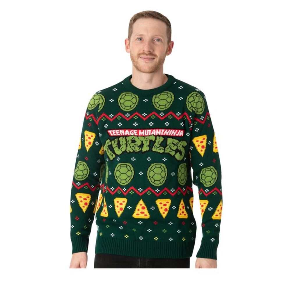 Teenage Mutant Ninja Turtles Unisex Adult Knitted Sweater / Green - Picture 5 of 5